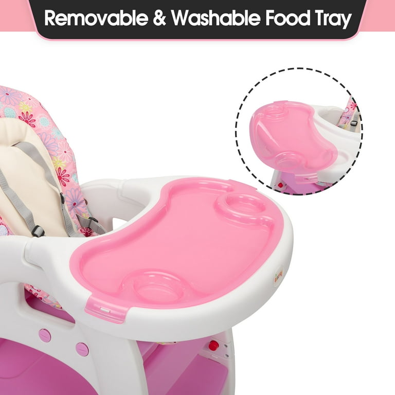 Generic High Multi-Function Portable Baby Chair Pink @ Best Price