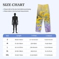 thumbnail image 4 of Lsque Flowers And Butterflies Print Men's Pajama Pants, Lounge Pant - Comfortable Home Wear,Elastic Waistband, Stylish Design-Large, 4 of 9