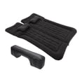 thumbnail image 1 of 1 Set Car Air Mattress Camping Bed Air Bed Mat Sleeping Mat with Pillows for Car Travel Negro, 1 of 6