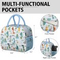 thumbnail image 6 of Womens Colorful Dinosaurs THIAGO Cacti Pattern Lunch Box for Work,Insulated Lunch Bag for Women,Loncheras Para Mujer,Leakproof Adult Lunch Bag for Work,Beach,Travel,Picnic,Camping, 6 of 7