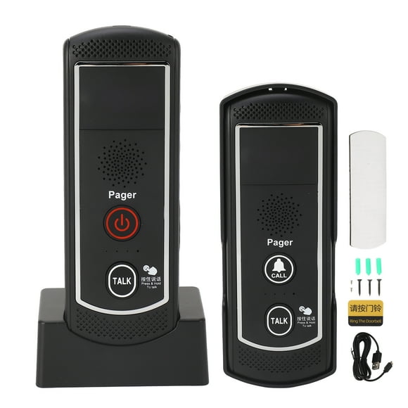 Timbre de voz inalámbrico con señal fuerte de 2000 m, IP44, impermeable, intercomunicador bidireccional para casa, villa y oficina.