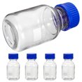 thumbnail image 4 of Shisuyan 4 pcs Graduated Reagent Bottle Storage Glass Bottle Empty Reagent Bottle with Screw Caps, 4 of 8