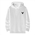 thumbnail image 2 of WILLBEST Sudaderas Navideñas para Hombre, Otoño e Invierno, con Estampado De Letras En La Espalda, Holgadas, De Talla Grande, con Capucha, Blusa Superior Chica, 2 of 3