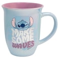 thumbnail image 4 of Tarro de Cerámica Iridiscente Bitono, Diseño Stitch, Disney Clásicos, Taza Bebidas Calientes, Capacidad 470 ml, Azul, 4 of 4