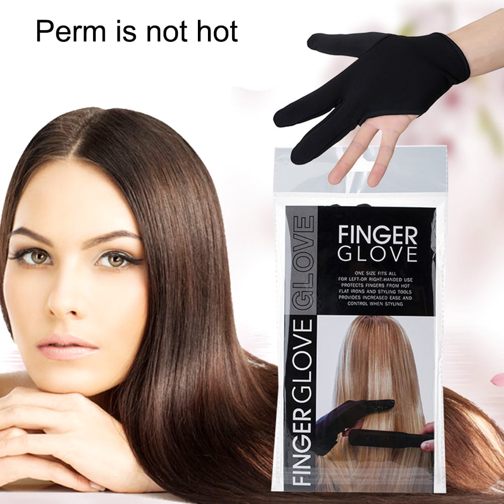 Hair Straightener Perm Curling Hairdressing Heat Resistant Finger Glove
