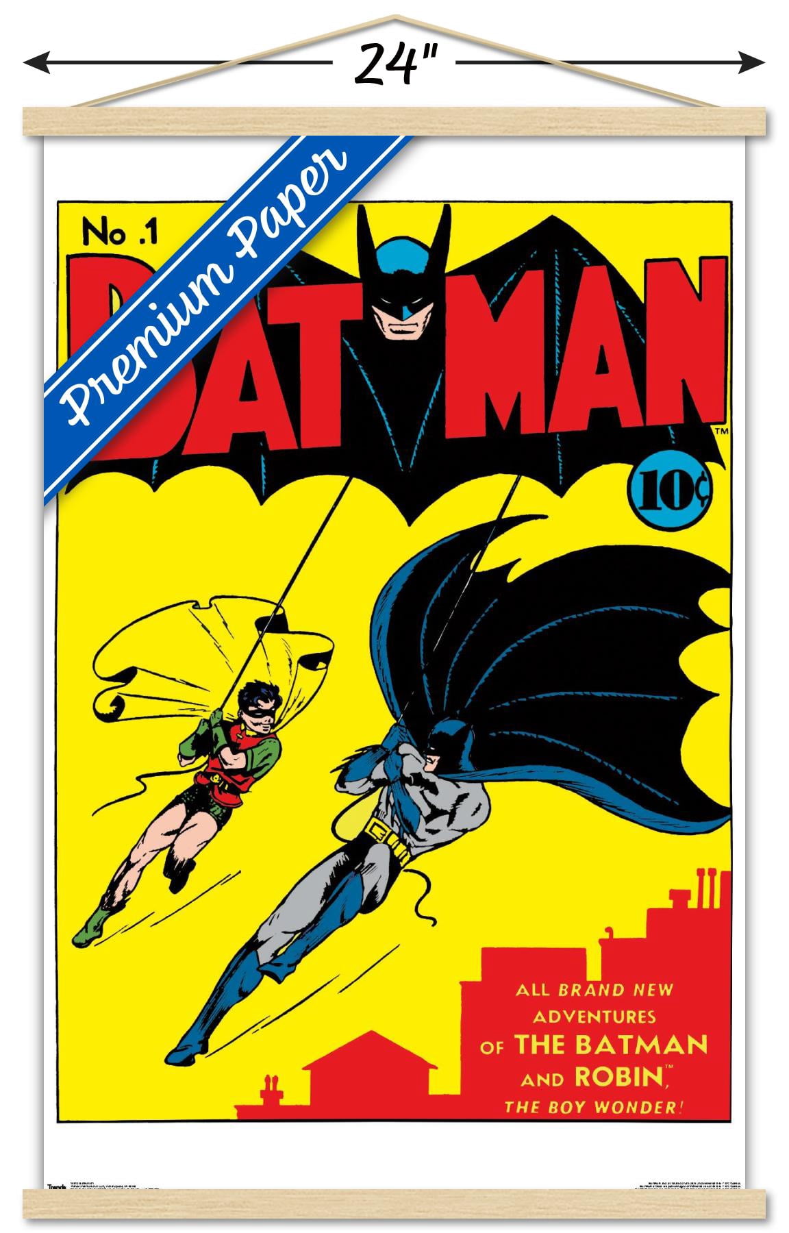 DC Comics Batman - Cover #1 Wall Poster with Magnetic Frame, 22.375" x 34"
