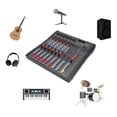 thumbnail image 1 of Mezclador De Sonido De 6 Canales, Mezclador Estéreo De 6 Canales Plug And Play Iron Shell 100-240V Para Podcasting Para Estudio, 1 of 7
