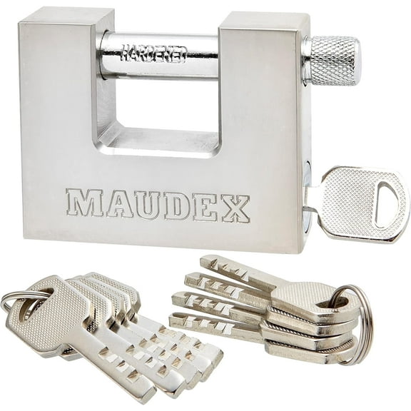 Maudex® MDP/70 Heavy Duty Padlock with Anti-Drill, Anti-Pick Cylinder – 10 Keys, 70mm