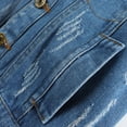 thumbnail image 3 of KIDSCOOL SPACE Little Kid Jean Vest,Junior Ripped Denim Vest Tops ,Blue,2-3 Years, 3 of 5