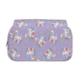 thumbnail image 2 of Kdxio Swan With Stars for Double Compartment Pen Case Oxford Organizer with Zipper Pockets for Students Artists, 2 of 7