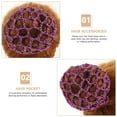 thumbnail image 3 of FENGGUIQU 14Ud Red Invisible Hair Net Mesh Crochet for Elegant Hair Decor and Professional Use, 3 of 6