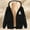 Black, variant on Amzcrzy Fleece Jacket Women Women's Fashionable Printed Fleece Hooded Sweatshirt Jacket Womens Fleece Jacket Winter Jackets for Women Women's Christmas Tops Jackets for Women