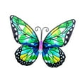 thumbnail image 4 of mariposas de metal Decoración de pared, Adorno de arte de pared para interiores y exteriores, ala, Esculturas de mariposas de metal portátiles para pa Estilo A, 4 of 8