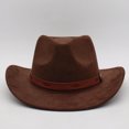 thumbnail image 6 of OJSFQUFP Cowboy Hat for Women and Men with Shapeable Wide Brim Cattleman Western Hats for Cowboys And, 6 of 8