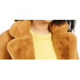 thumbnail image 2 of APPARIS Womens Brown Faux Fur Button Down Winter Jacket Coat M, 2 of 3
