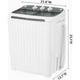 thumbnail image 3 of Washing Machine,18 lbs Capacity,Washer and Dryer Combo Machine for Homes & Apartments,Twin Tub Laundry Washer with Spin Cycle, 3 of 10