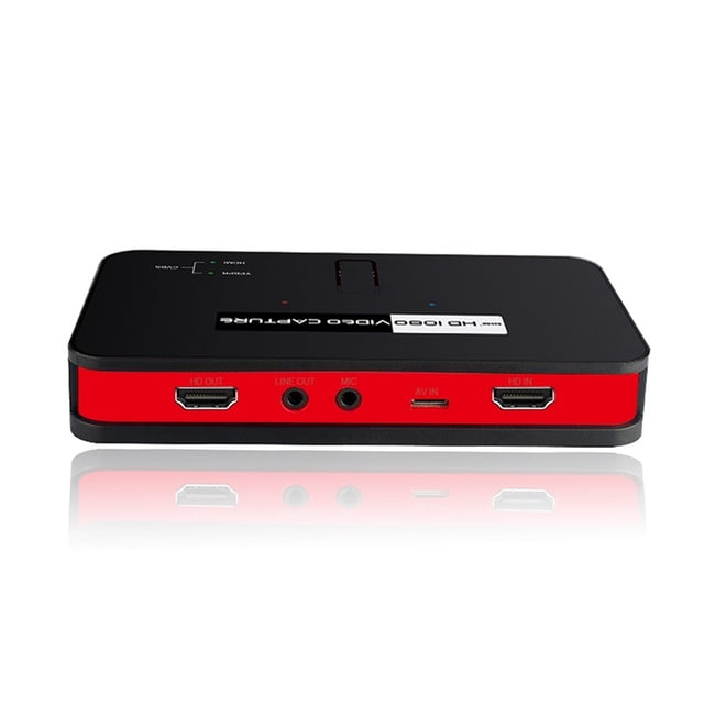 1080P HD Video Capture Box, PC-Free Recorder for SD Card & USB Disk