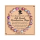 thumbnail image 1 of Pulsera con colgante de amor para mujeres y niñas | Joyería de cuentas de piedra natural para sanación | Alivio de estrés, calmante, regalo significativo con tarjeta | Ajustable 21cm | Regalo de, 1 of 1