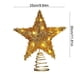 thumbnail image 3 of Estrella Luminosa Dorada de Hierro para La Punta Del Árbol de Navidad | 30 X 25 X 6 Cm | Adorno Colgante | Fácil Instalación | Apto para Todo Tipo de Árboles | Incluye Cadena de Luces, 3 of 6
