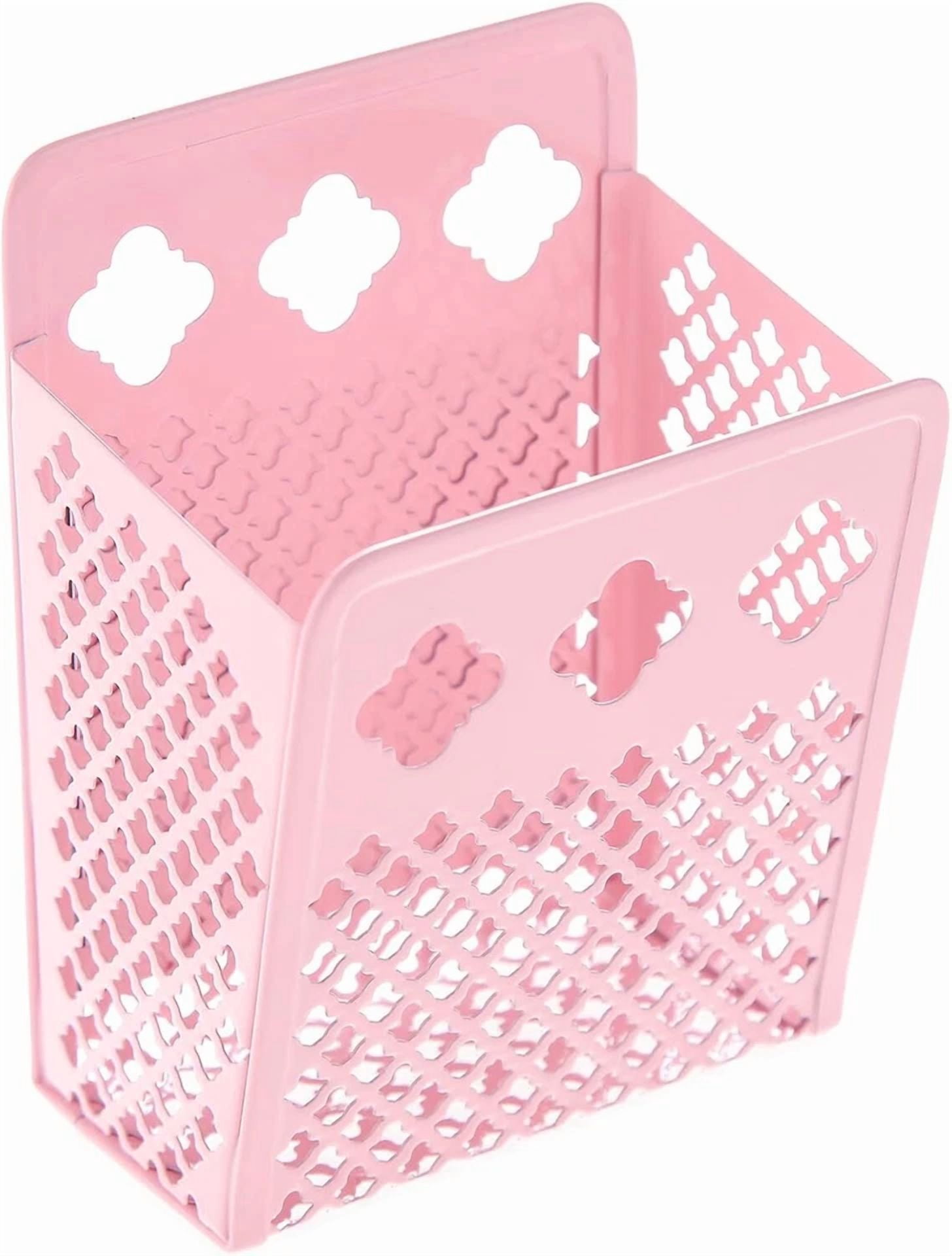 CRESTIN- Pen Holder, Mesh Metal Strong Magnet Dry Erase Marker Holder Pencil Organizer Sm