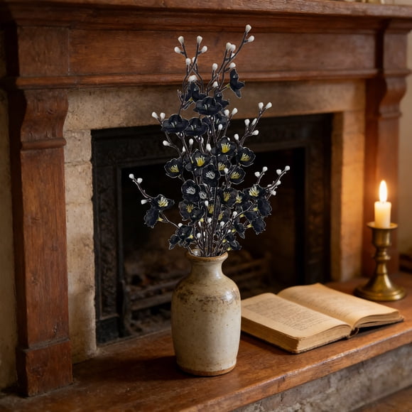 Dvkptbk Branch White Mini Artificial for Home Decor and Arrangement home decor