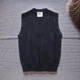 thumbnail image 3 of Suéter vintage con cuello en V para hombre, chalecos de punto nuevos para hombre, ropa popular coreana barata, reseñas de chalecos, estilo abierto original Harajuku, 3 of 5
