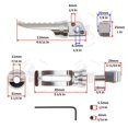 thumbnail image 4 of Silver Rear GP Foot Peg Passenger Rest For Kawasaki Ninja ZX EX 650 Rear Set, 4 of 4