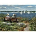 thumbnail image 2 of Braithwaite, Bruce 32x25 White Modern Wood Framed Museum Art Print Titled - Sachuest Point, 2 of 4