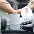 thumbnail image 3 of Humidifier Dual Sprayer Diffuser 3W 400ml Adjustable Air Humidifier for Home Car, Pink, USB Car Charger 5V 3.1A Quick Charge Dual USB Port LED Display Voltmeter Phone Charging Adapter, Black, 3 of 9