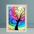 thumbnail image 2 of 5D DIY Diamond Painting Kit - 30x40cm Rectangle Canvas with Colorful Tree Pattern, Acrylic Rhinestones & Tools Included - Fashion Home Decor for Living Room, Office & School - Vivid Multicolor Wall, 2 of 7