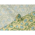 thumbnail image 5 of oneOone Velvet Yellow Fabric Leaves & Flower Floral Crafts Projects Decor Fabric Printed By The Yards 58 Inches Wide, 5 of 5