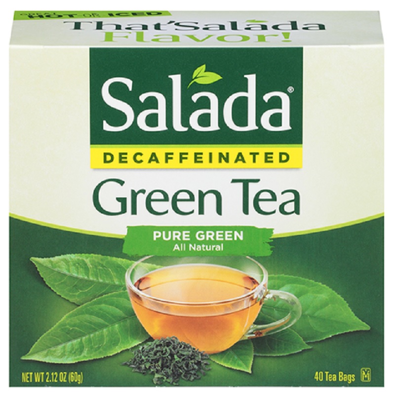 Salada, Pure Green Decaffeinated Green Tea, Decaf Tea Bags, 40 Ct