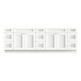 thumbnail image 2 of 84 Double Bathroom Vanity Base Only in White, 2 of 11