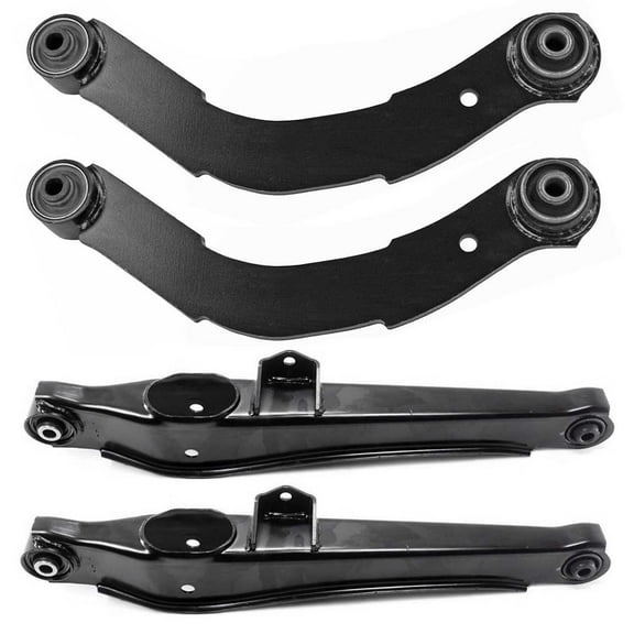 AutoShack Rear Control Arms and Ball Joint with Bushings Replacement for 2007-2017 Jeep Patriot 2015-2017 Jeep Compass 2007-2010 Dodge Caliber 4-PC Set