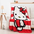 thumbnail image 2 of Hello Kitty Waving Stripes 46 X 60 Silk Touch Throw, 2 of 2
