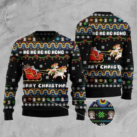 Unicorn Merry Christmas 3D Christmas Sweater, Christmas Sweater, 3D Sweater, Funny Xmas Sweaters