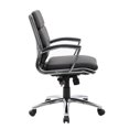 thumbnail image 4 of Boss Office CaressoftPlus Executive Mid-Back Chair in Black, 4 of 6