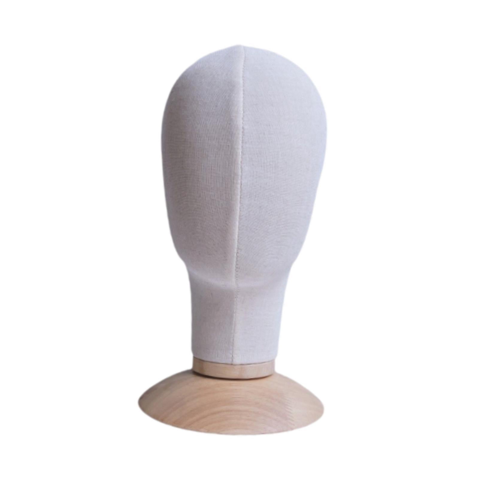 TOOYFUL Mannequin Head Model, Hat Display Stand with Base, Stand , Storage Hanger for Headwear Scarf Shopping Mall Barbershop