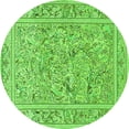 thumbnail image 1 of Ahgly Company Indoor Round Animal Green Traditional Area Rugs, 6' Round, 1 of 1