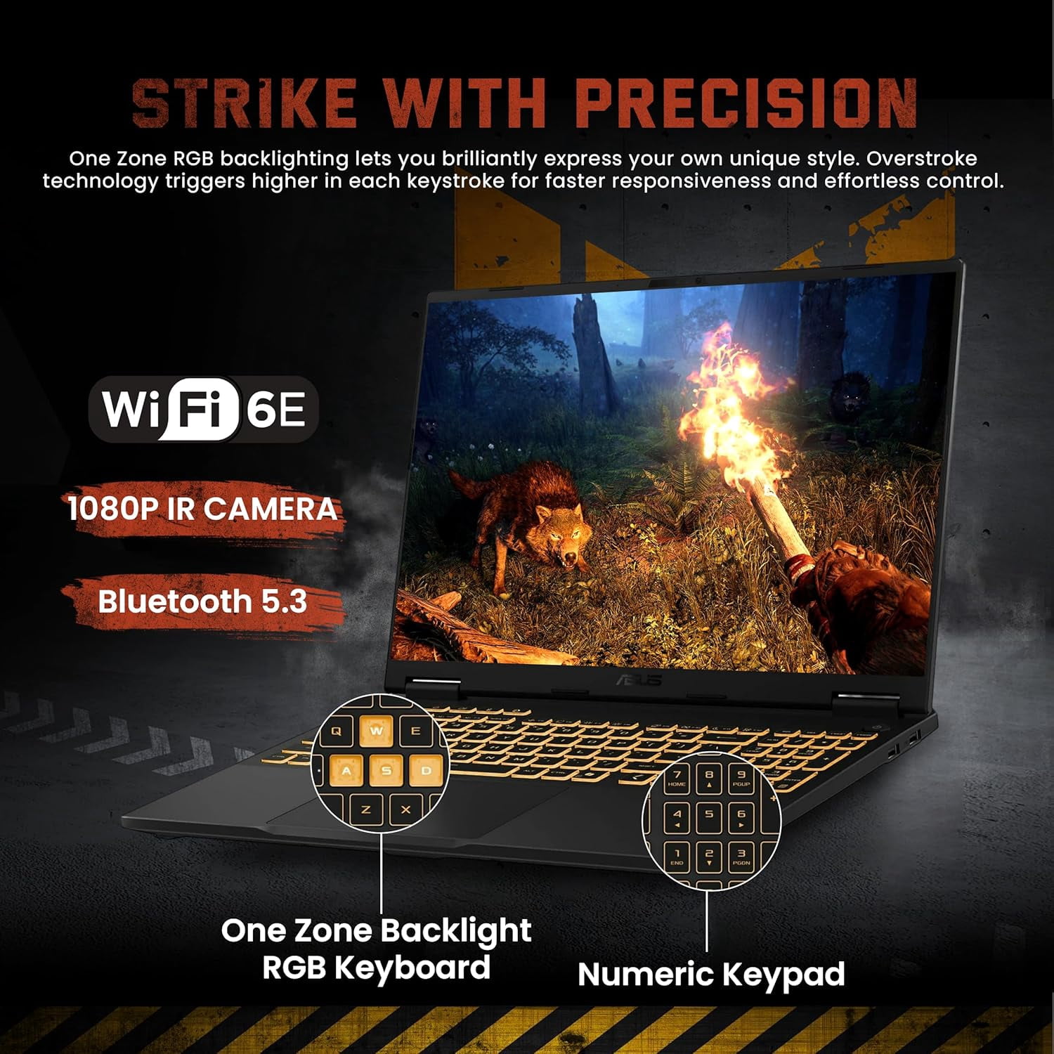ASUS TUF F16 16" WUXGA 165Hz Gaming Laptop, Intel i7-14650HX, NVIDIA GeForce RTX 5070 8GB, 16GB DDR5, 1TB SSD, RGB Backlit Keyboard, 1080p IR Camera, Wi-Fi 6E, Win 11, Gray, 1TB Docking Station Set