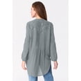 thumbnail image 2 of Roaman's Women's Plus Size Sequin Floral Tunic, 2 of 4