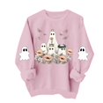 thumbnail image 4 of Meichang Womens Halloween Sweatshirt Ghost Graphic Crewneck Pullover Fall Casual Long Sleeve Holiday Sweatshirts, 4 of 5