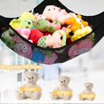 thumbnail image 6 of Stuffed Animal Storage Net,Set of 2,Toy Organizer Hammock 83*59*59in Black 7mm Mesh Toy  Nets(Black), 6 of 6