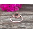 thumbnail image 4 of 10k Rose Gold Black Diamond Moissanite Halo Engagement Ring With Cushion Cut 2.05 Carat Milgrain Art Deco, 4 of 6