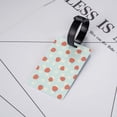 thumbnail image 5 of PAYOHTO Luggage Tags for Suitcases Red Strawberries On Light Blue Floral PVC Lable for Travel Bag, 5 of 7