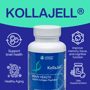 Longevity by Nature, KollaJell Brain & Memory Support, Memory Supplement for Brain, 60 Capsules