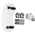 thumbnail image 2 of 3X Transparent Color Universal Motorcycle Adjustable Wind Screen Extension Windshield Spoiler Air Deflector 28.5x12x21cm,3 x Windshield,Transparent Color, 2 of 5