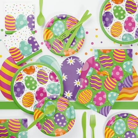 Bright Easter Eggs Party Supplies Kit