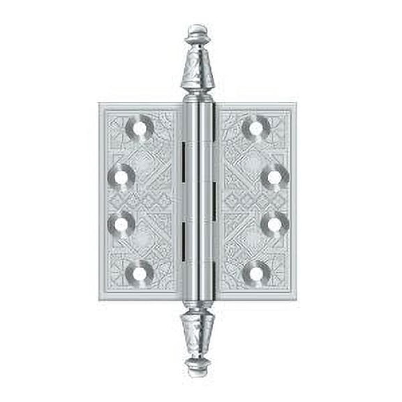 Deltana Dsbp35 3.5" X 3.5" Solid Brass Square Corner Plain Bearing Mortise Hinge - Chrome