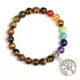 thumbnail image 1 of 7 chakra arbre de vie charme bracelet pierre naturelle Reiki guérison perles femmes hommes Yoga corde élastique bracelet méditation bijoux cadeau, 1 of 4
